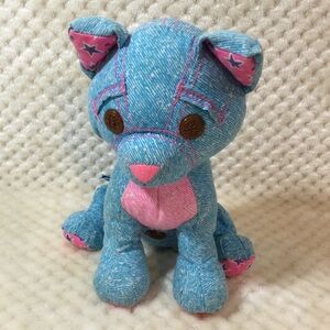 Tyco Vintage 1995 Doodle Bear Junior Plush Doodle Pets Cat Stuffed Animal Toy
